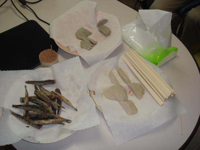 ニギスのすり身と氷見イワシの唐揚げ