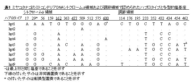 表1